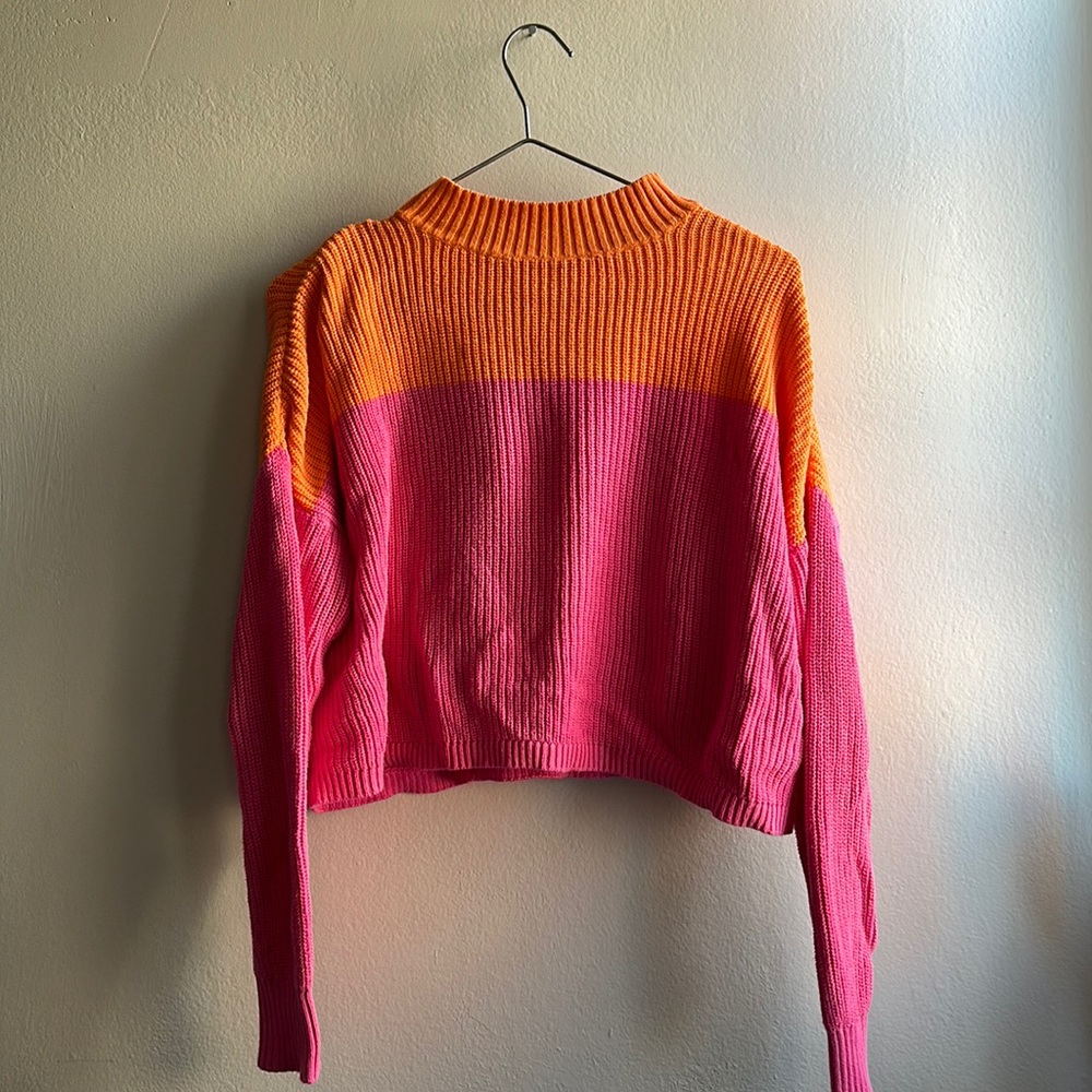 Long Sleeve Ribbed Knit Sweater